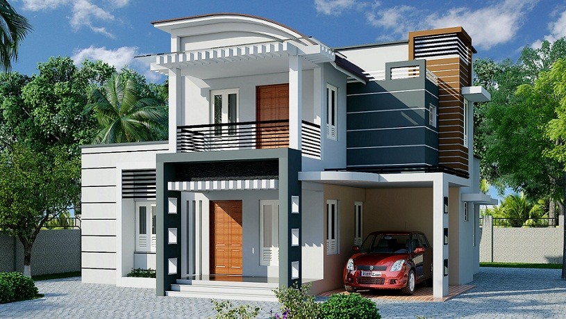 Vedik Designs Archives - Veeduonline - 1650 Sq Ft Double Floor Contemporary Home Designs