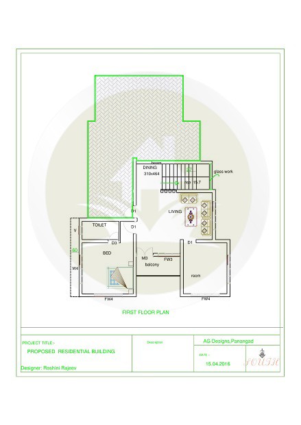 2124 Sq Ft Double Floor Contemporary Home Design
