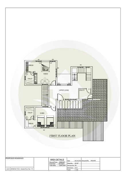 2645 Sq Ft Double Floor Contemporary Home Design