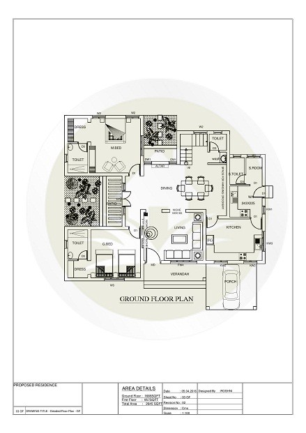 2645 Sq Ft Double Floor Contemporary Home Design