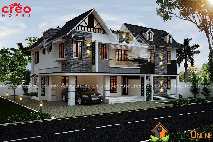 2934 Square Feet Double Floor Contemporary Home Design