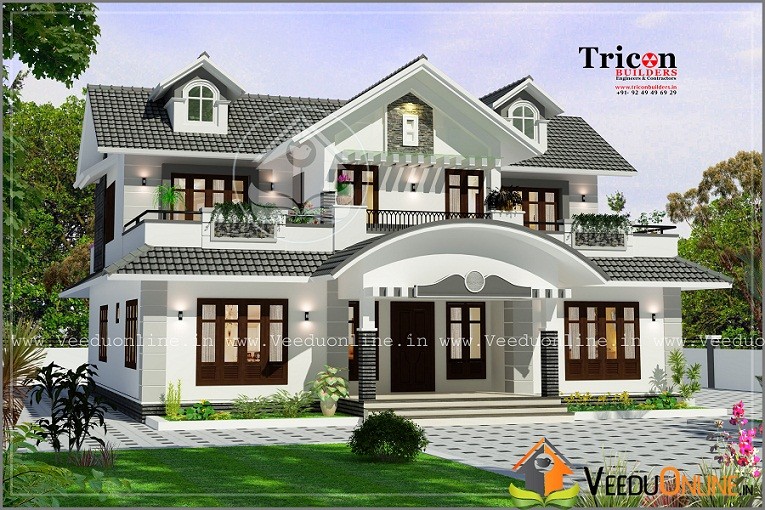 2786 Square Feet Double Floor Contemporary Home Design