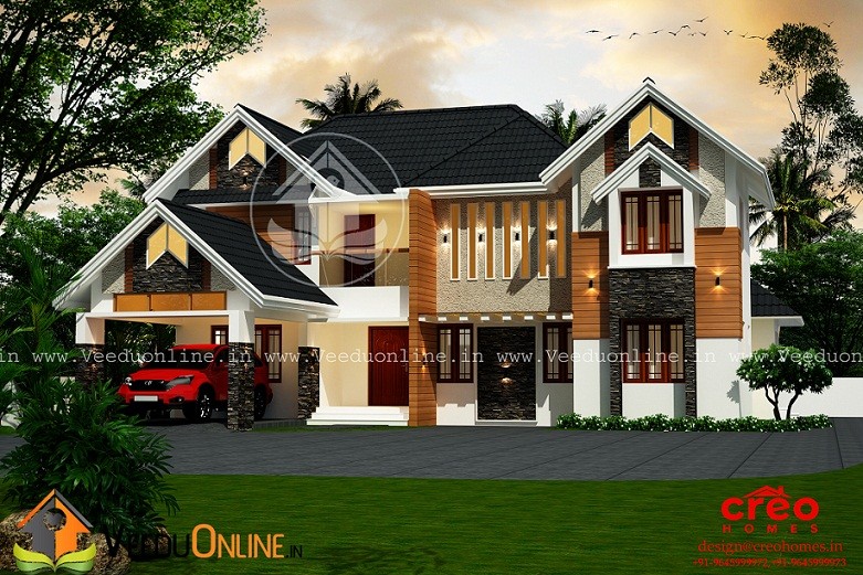 2998 Square Feet Double Floor Contemporary Home Design