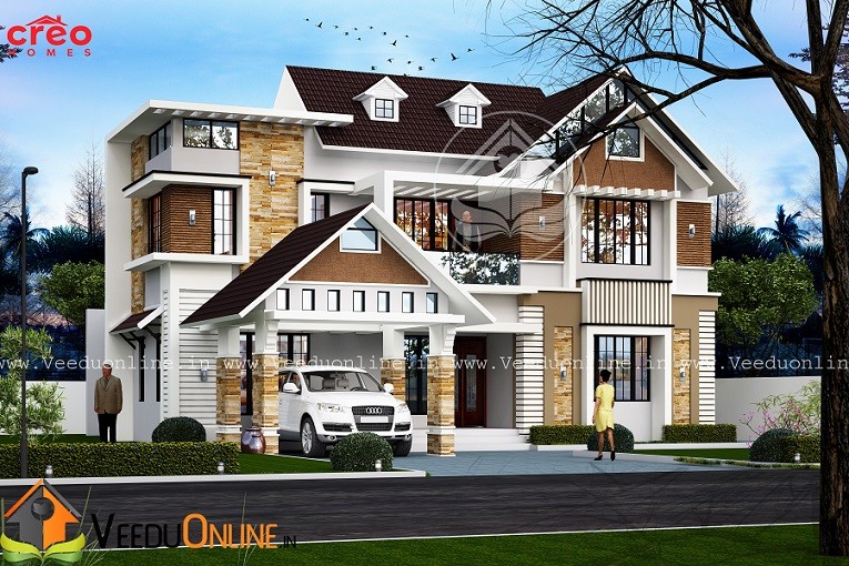 2518 Square Feet Double Floor Contemporary Home Design