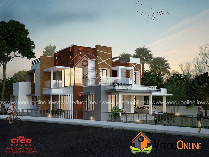 2726 Square Feet Double Floor Contemporary Home Design