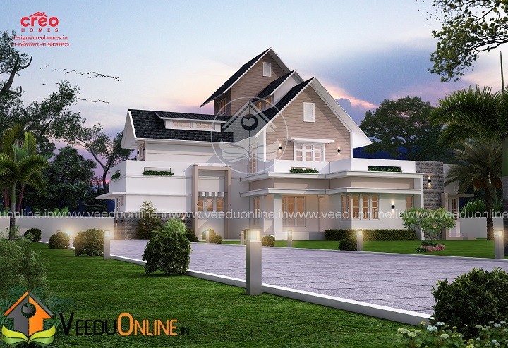2850 Square Feet Double Floor Contemporary Home Designs