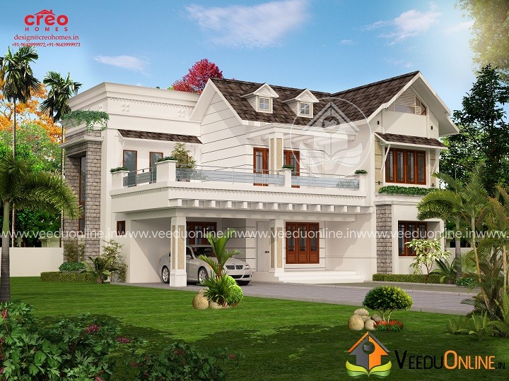2955 Square Feet Double Floor Contemporary Home Designs