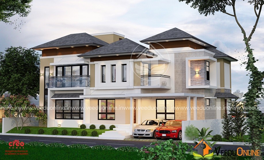 2994 Square Feet Double Floor Contemporary Home Design