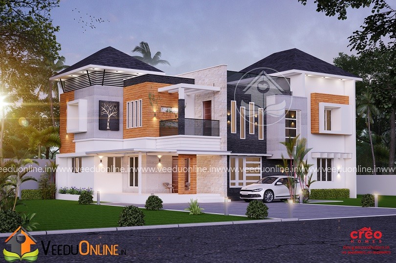 2878 Square Feet Double Floor Contemporary Home Design