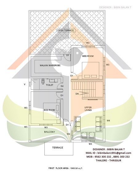 2600 Square Feet Double Floor Contemporary Home Designs