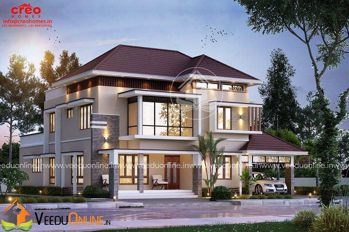 2896 Square Feet Double Floor Contemporary Home Design