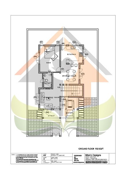 1378 Square Feet Double Floor Contemporary Home Design