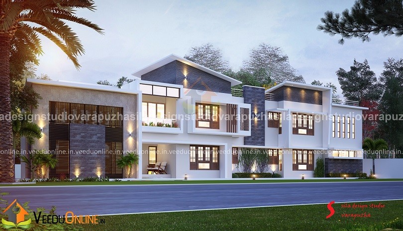 3288 Square Feet Double Floor Contemporary Home Design