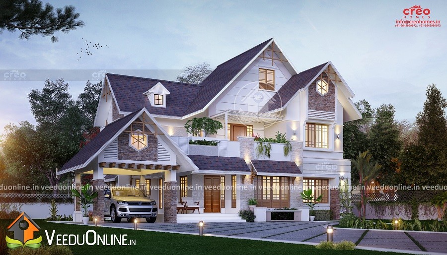 2819 Square Feet Double Floor Contemporary Home Design