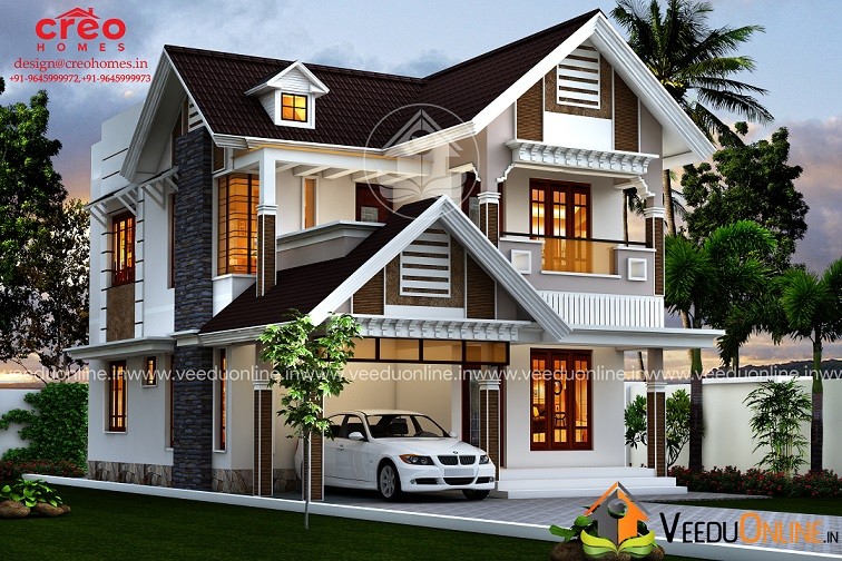 1814 Square Feet Double Floor Contemporary Home Design