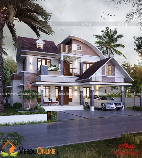 2702 Square Feet Double Floor Contemporary Home Design