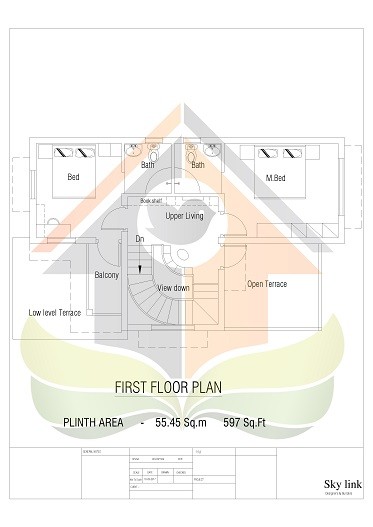 1379 Square Feet Double Floor Contemporary Home Design