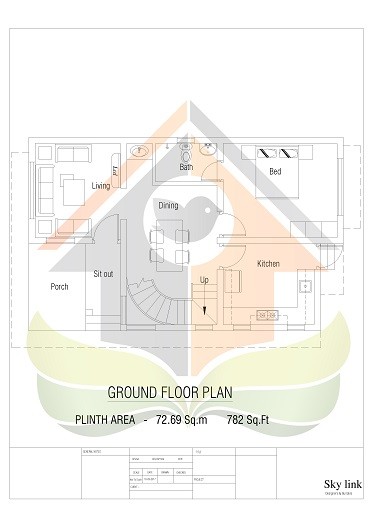 1379 Square Feet Double Floor Contemporary Home Design