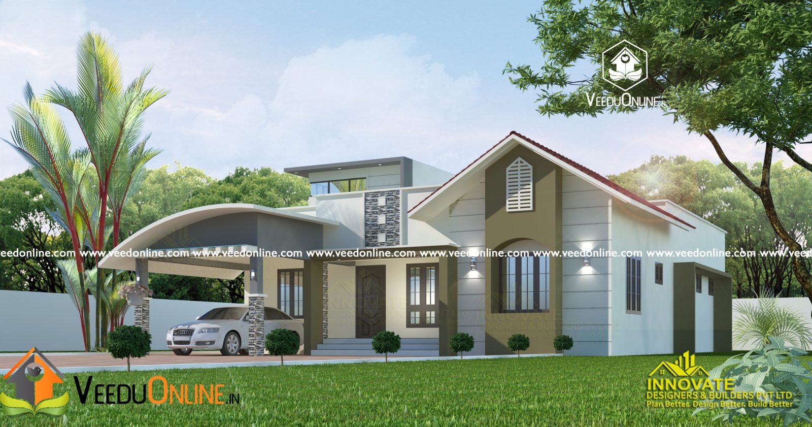 2007 Square Feet 4bhk Single Floor Home Design