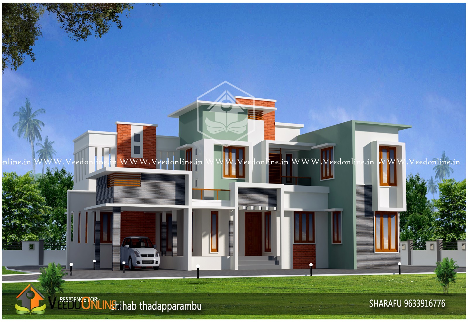 2962 Square Feet Double Floor Home Design Include