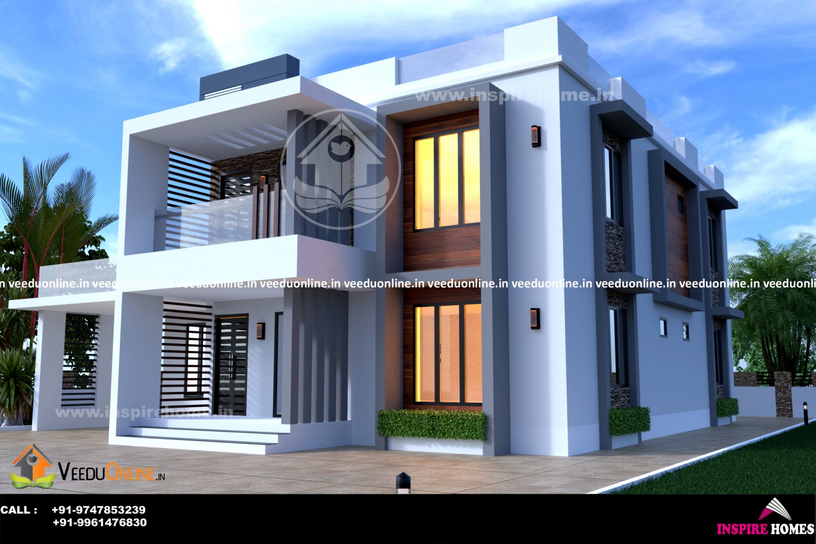 3000 Square Feet Double Floor Modern Home Design