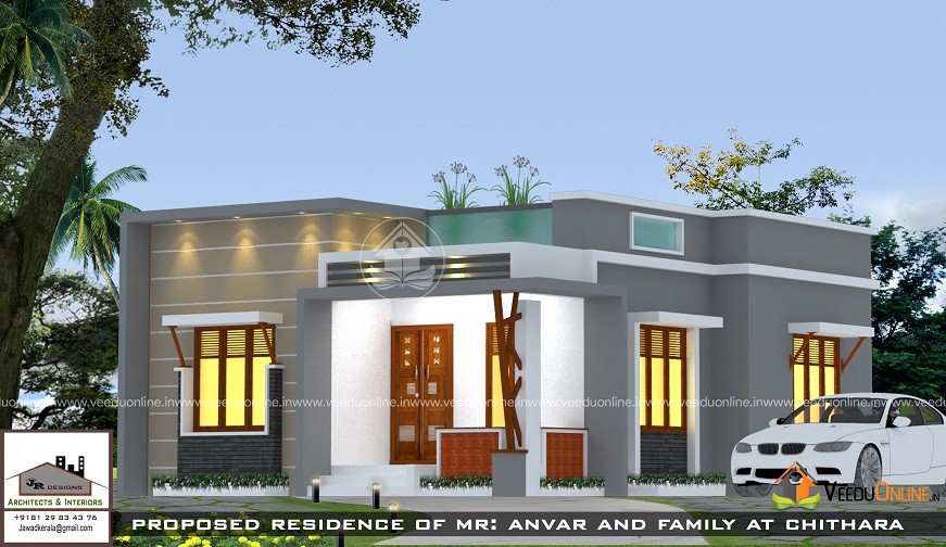 1576 Square Feet Double Floor Contemporary Home Design