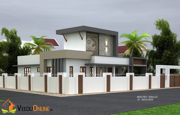 1250 Square Feet Single Floor Contemporary Home Design