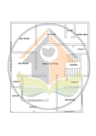 1678 Square Feet Single Floor Contemporary Home Design