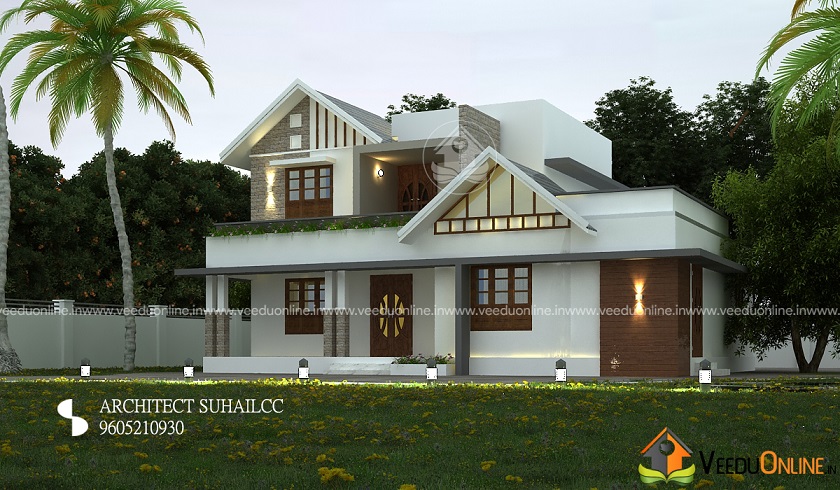 2300 Square Feet Double Floor Contemporary Home Design