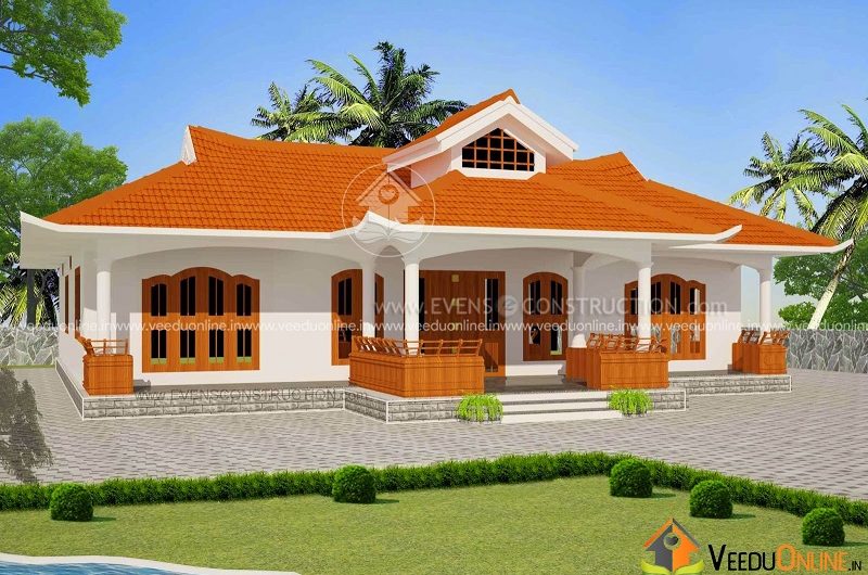 2906 Square Feet Single Floor Traditional Home Design