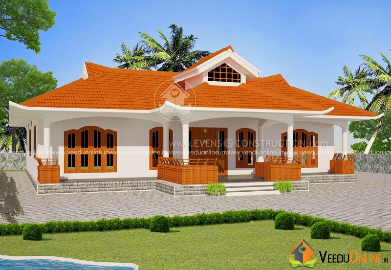 2906 Square Feet Single Floor Traditional Home Design