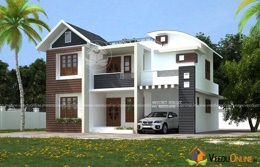 1650 Square Feet Double Floor Contemporary Home Design