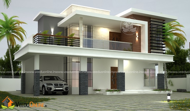 2365 Square Feet Double Floor Contemporary Home Design