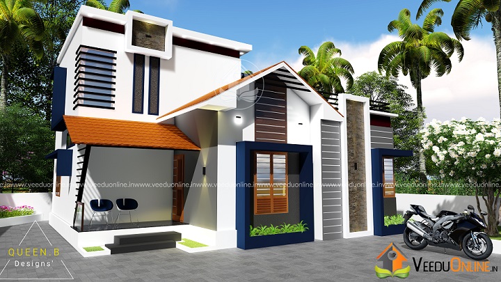 1150 Square Feet Double Floor Contemporary Home Design