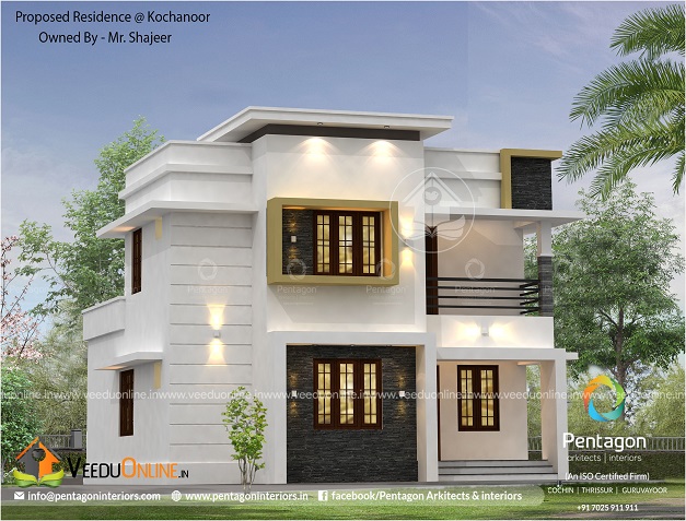 1473 Square Feet Double Floor Contemporary Home Design