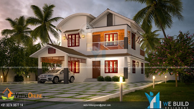 1380 Square Feet Double Floor Contemporary Home Design