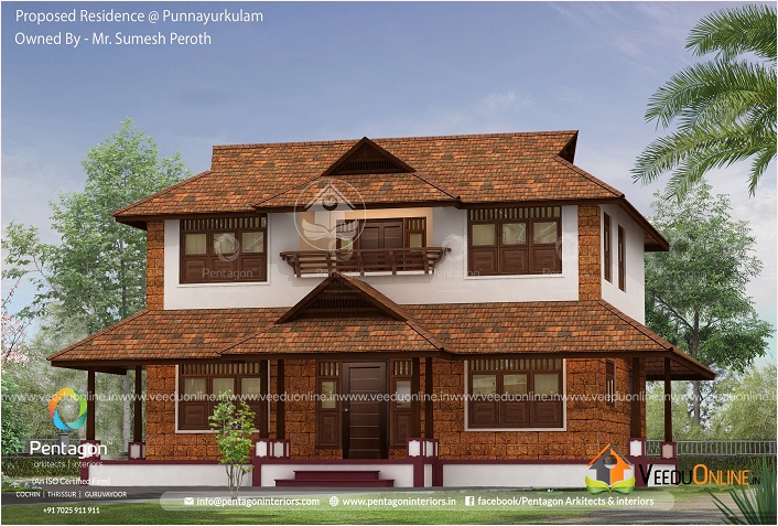 1637 Square Feet Double Floor Contemporary Home Design