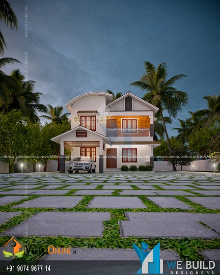 1380 Square Feet Double Floor Contemporary Home Design