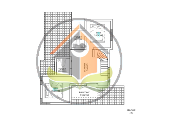 2200 Square Feet Contemporary 4 BHK Home Design
