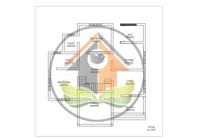 2200 Square Feet Contemporary 4 BHK Home Design