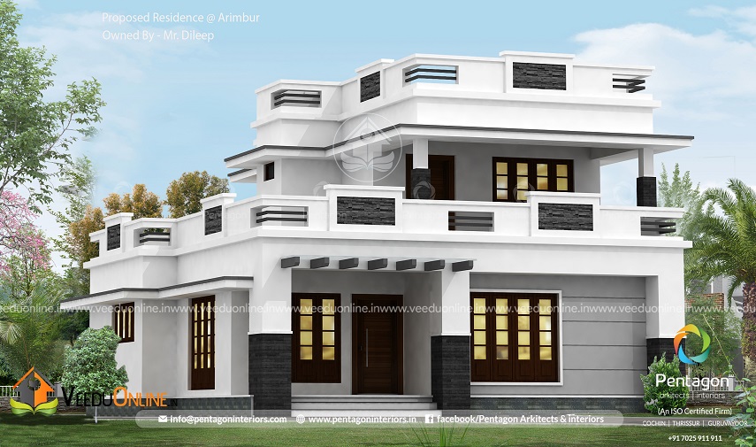 1689 Square Feet Double Floor Contemporary Home Design